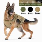 Military Tactical Pet Dog Harness No Pull Heavy Duty Molle Training Service Vest