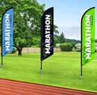 12  Full Color Custom Tall Swooper Advertising Flag Feather Banner Digital Print