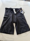 Zoot Men s Black Padded Stretch Cycling Shorts Xl Drawstring Athletic Fit