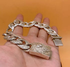 Men s 925 Silver Bracelet  Length 8 6 Inches