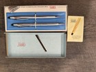 Vintage Cross Chrome 3501 Mechanical Pencil   Ball Point Pen Set Nos Boxed