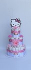 3 Tier Hello Kitty Diaper Cake Baby Shower Girl