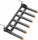 Clamp On Debris Forks 60 Inch Buckets 4000lb Capacity Pallet Forks For Loader