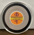 International Casino  1 Poker Chip Las Vegas Nevada 1969 1st Issue Nice Shape 
