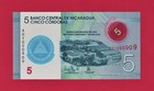 Five 5 Cordoba 2020 Nicaragua 60 Years Commemorative Polymer Note  pick-219a 