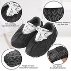 Black 100 Pack Non-slip Disposable Shoe Covers Premium Boot Protector Booties