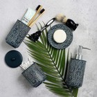 4-piece Bathroom Accessory Set With Soap Dispenser  Toothbrush Holder  Canister