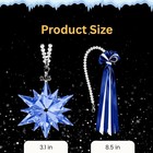 2025 Crystal Snowflake Annual Ornament     Large Luxury Collectible Christmas D  co