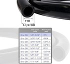 Black Pvc Vinyl Tubing 1  Id X 1-1 4  Od Water Fish Tank Aquarium Air Line Li   
