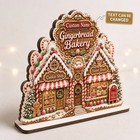Personalized Xmas Wooden Plaque Custom Name Gingerbread Bakery For Home Decor