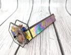 1992 Goldsmith Handmade Kaleidoscope Stained Glass 2 Wheeled