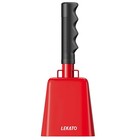 8       Steel Cow Bell  Lekato Noise Makers Cowbell With Handle  For 8 Inch  Red