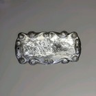Our Darling Casket Plaque Coffin Plate  Baby Victorian Ornate Antique Vtg Silver