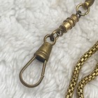Vintage Watch Chain Swivel Dog Clip Gold Tone 20 