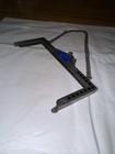 Vintage Sterling Purse Frame Handle Handbag Enamel Bag With Chain Blue Silver