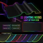 Rgb Gaming Mouse Pad Large Led Mousepad 11 Lighting Modes Keyboard Pad 31 5x12  