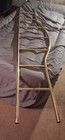 Vintage Brass Daybed With Rare Finials  Very Old  Brass Porcelain
