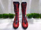 Men Wrestling Boots   Pro Wrestling Boots   Tall Lace-up Boots   Custom Handmade