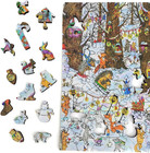 Wooden Jigsaw Puzzle For Adults - Uniquely Shaped Pieces - Made In The Usa By  -