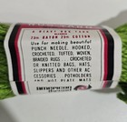 Vtg Aunt Lydia s Heavy Rug Yarn Cotton   Rayon Blend 70 Yds  615 Grass Green