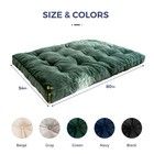 6  Futon Mattress Full Size  Velvet Thick Futons Sofa Couch Bed  Versatile Fl   