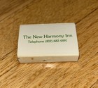 Vintage Red Geranium Restaurant New Harmony Indiana Inn Matchbox