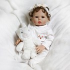 Real Reborn Baby Dolls Lifelike Newborn Girl Full Body Vinyl Silicone Girl Doll