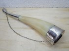 Vintage Drinking Bone Horn For Wine Caucasian Cupronickel  Viking Drinking Horn