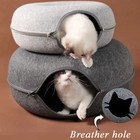 Cat Cave Extra Large Cat Tunnel Bed Indoor Cats cat Donut