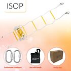 Isop Emergency Fire Escape Ladder 2-4 Storey Rope Ladder With Hooks - Reusable
