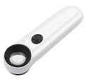40x 21mm Led Jewelers Loupe Lighted Handheld Magnifying Glass