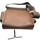 Vintage Handmade Tooled Leather Electrician  Lineman Tool Belt Pouch Well Made