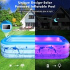Night Lighting Inflatable Swimming Pool  Oversized Padded Adult  Backyard Party 