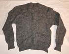 Vintage 1951 Post-wwii German Army  Grey Knit Sweater Men 48 Vintage Wool