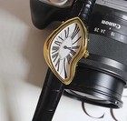 Dali Paris Crash Melting Vintage Watch Rare French Homage Irregular Dress Watch