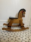 Wood Rocking Horse 31   X 13   X 25  h Wooden Vintage Child Ride On Solid