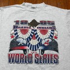 Vintage Atlanta Braves Shirt Mens Size Xl World Series Cleveland Indians 1995