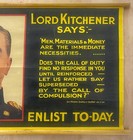 1915 Lord Kitchener Says Men Materials Money Poster British Army Wwi Original