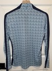 Kerrits Equestrian 1 4 Zip Tech Pullover Shirt Blue Horseshoe Print Medium M