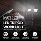 Master Electrician 10 000 Lumens Led Tripod Work Light With 6 Foot Cord  Black