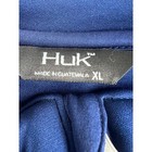 Huk Fishing Pullover 1 4 Zip Fleece Men Xl Blue Good Performance Sweatshirt