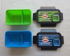 Two  2  Paul Frank Plastic Lunch Container - 2 Section With Utensils   Sauce Cup