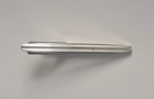 Vintage Japanese Solid Silver Tie Clip Bar Rhodium Plated Rh p        Pat p 6 5g