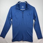Patagonia Capilene Air Womens Medium Blue 1 4 Zip Base Layer Pullover Top