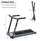 Foldable Portable Treadmill 3 5 Hp Compact Walking Treadmill 14km h For Home