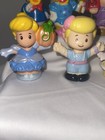 Little People Lot Of 10 Disney Princess Characters Fireman Librarian Htf