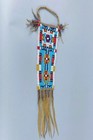 Antique Native American American Crow Wet Stone Case   Pouch  Late 1880s-1910