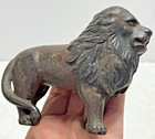 Antique Ac Williams Cast Iron Lion Coin Bank 1920s Circus Animal 5  Long Usa
