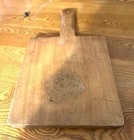 Antique Early Cutting Board With Long Handle And Great Patina  