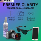 Glare Guard Clear View Lens Cleaner With Microfiber Cloth  1 Pack  4oz Bottle
